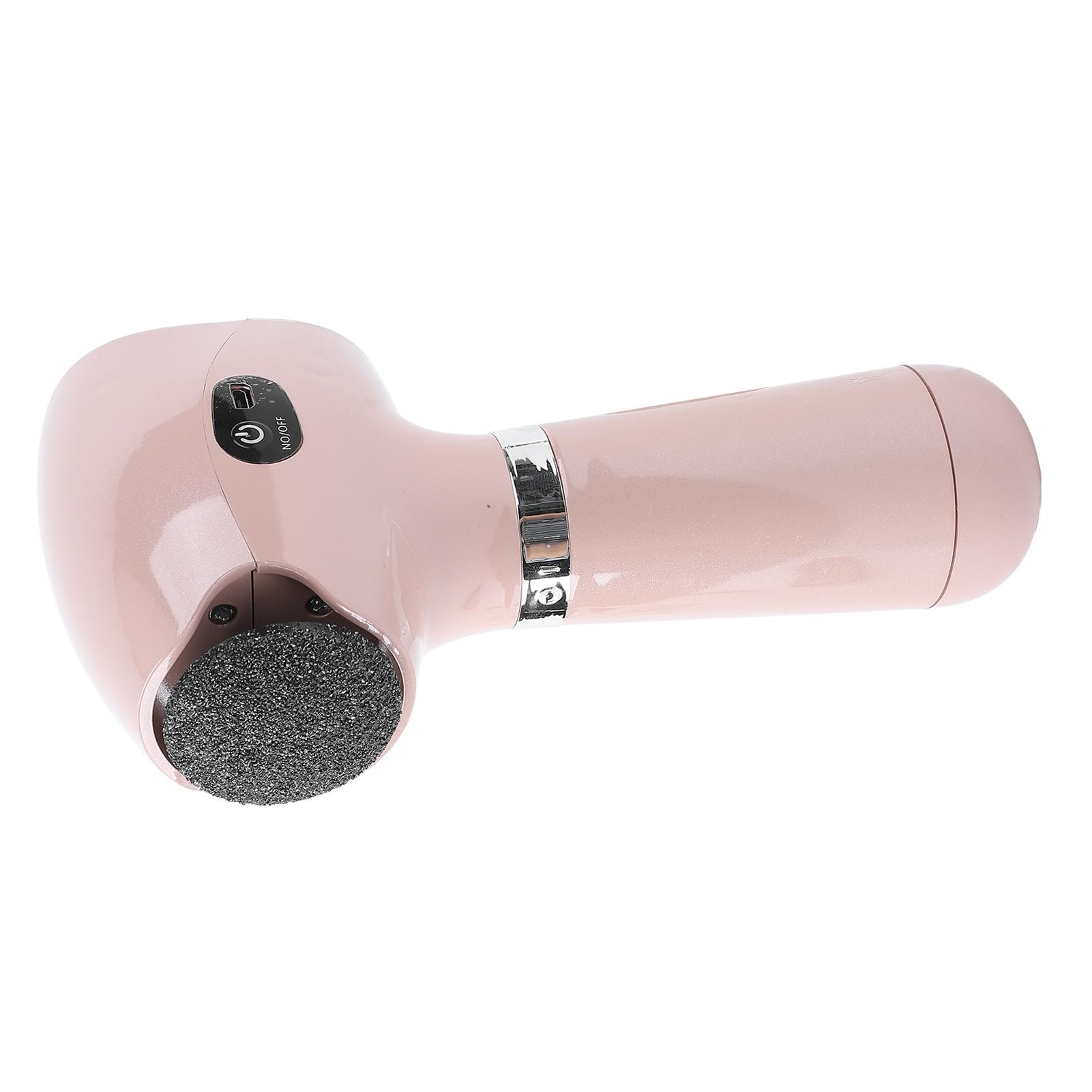 

Электрическая пилка для ног 2 шт. шлифовальная головка удаление мозолей автоматический USB перезаряжаемый инструмент для педикюра розовый