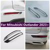 Fit For Mitsubishi Outlander - 2025 Car Accessories Rear Fog Light Lamp Eyelid Eyebrow Decor Frame Cover Trim Car Styling