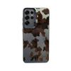 Applicable to Samsung color silver case S24/S25ULTRA brown leopard print GalaxyS23/NOTE20 mobile phone case