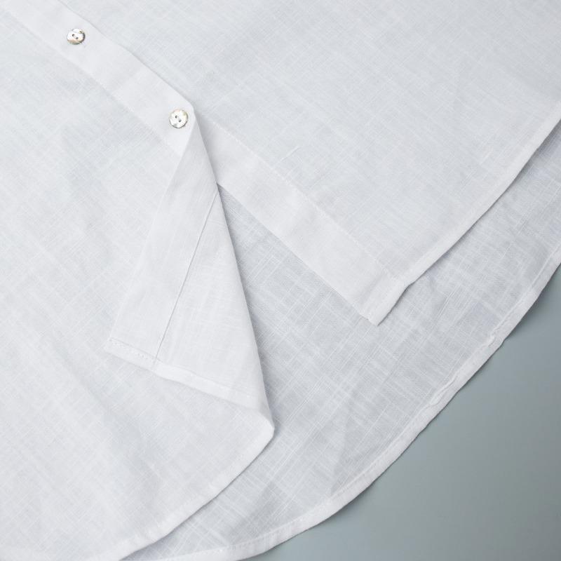 Autumn thin fashion all-match ladies casual button-down shirt, lazy fashion casual solid color simple loose shirt