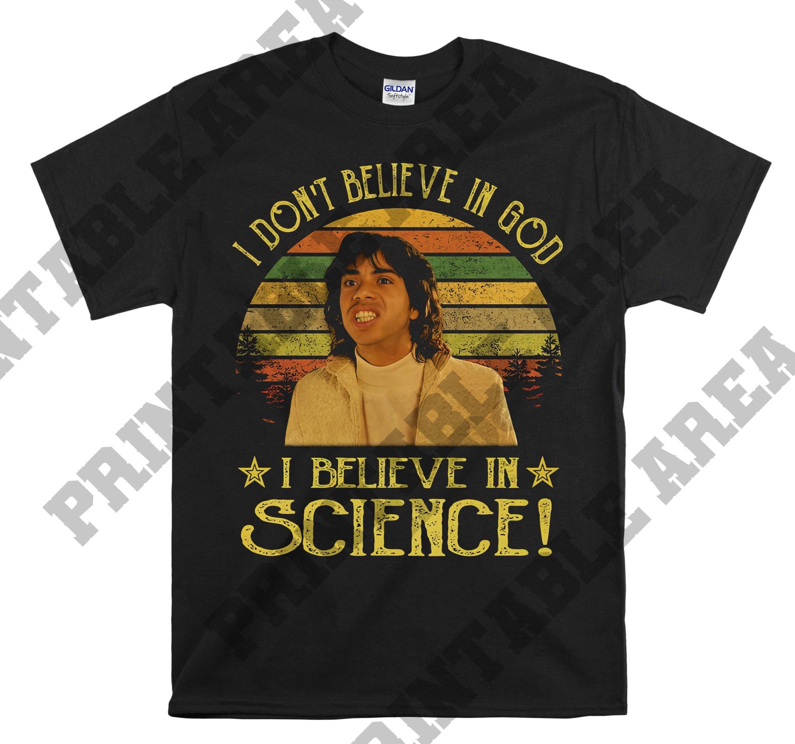 Steven Esqueleto I Don t Believe In God I Believe In Science Vintage Men Unisex T shirt, T shirt, T shirt MO438 3XL