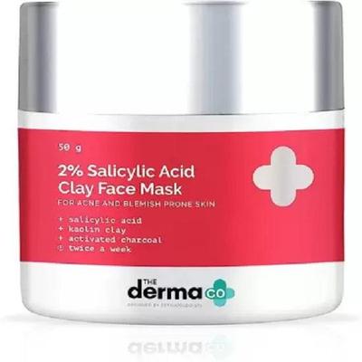 Derma Co.. 2% salicylowa maska do twarzy do skóry trądzikowej i skłonnej do niedoskonałości 50 g