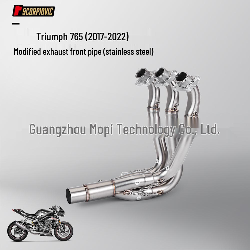 Triumph 765 Titanium Alloy Exhaust System Set (2017-2024) - Non-Destructive Install