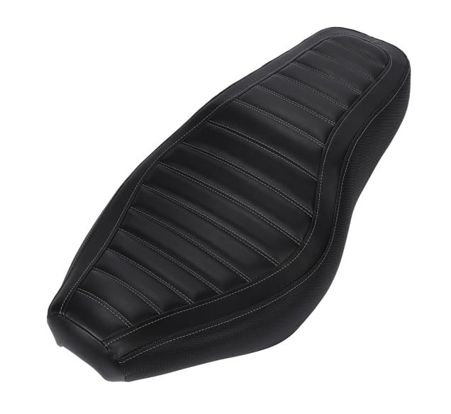 Honda Rebel 250 500cc Motorcycle Double Seat for Honda Rebe CMX500, CMX300, and CMX250, Double Saddle Dual Driver Seat, Universal Aftermarket Part (B)