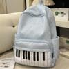 Zaini Personalizzati Piano Donna Stampa Pois Mochila Borsa Grande Capacità alla Moda Semplice Borse Zaino per Donna