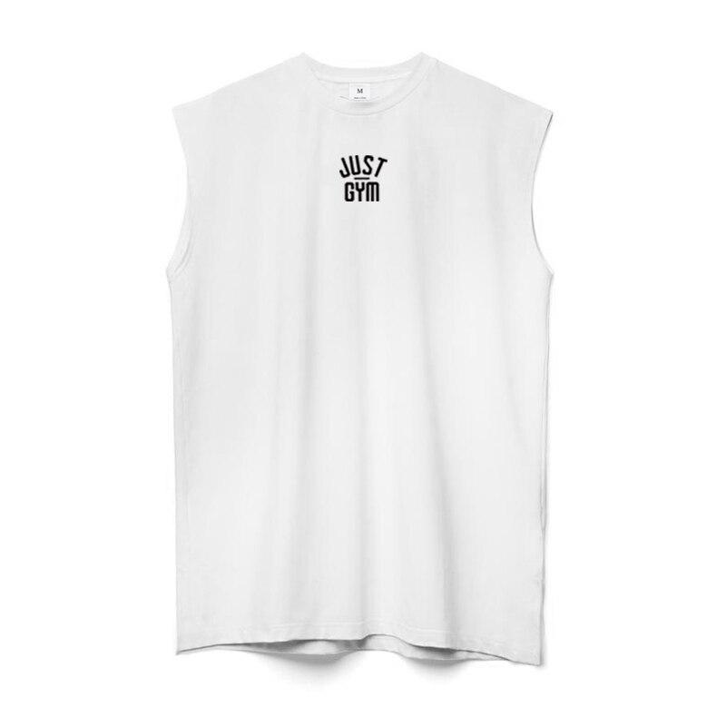 

Muscleguys, новая брендовая удобная и дышащая футболка без рукавов, спортивная повседневная мужская майка для бодибилдинга, жилет с мышцами для фитнеса XXL белый