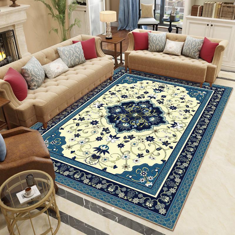 European Style Living Room Carpet Coffee Table Floor Mat Bedroom Bedside Carpet
