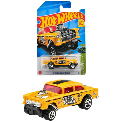 

Hot Wheels Basic Car 55 Chevy Bel Air Gasser [3 years old and up] HNJ95