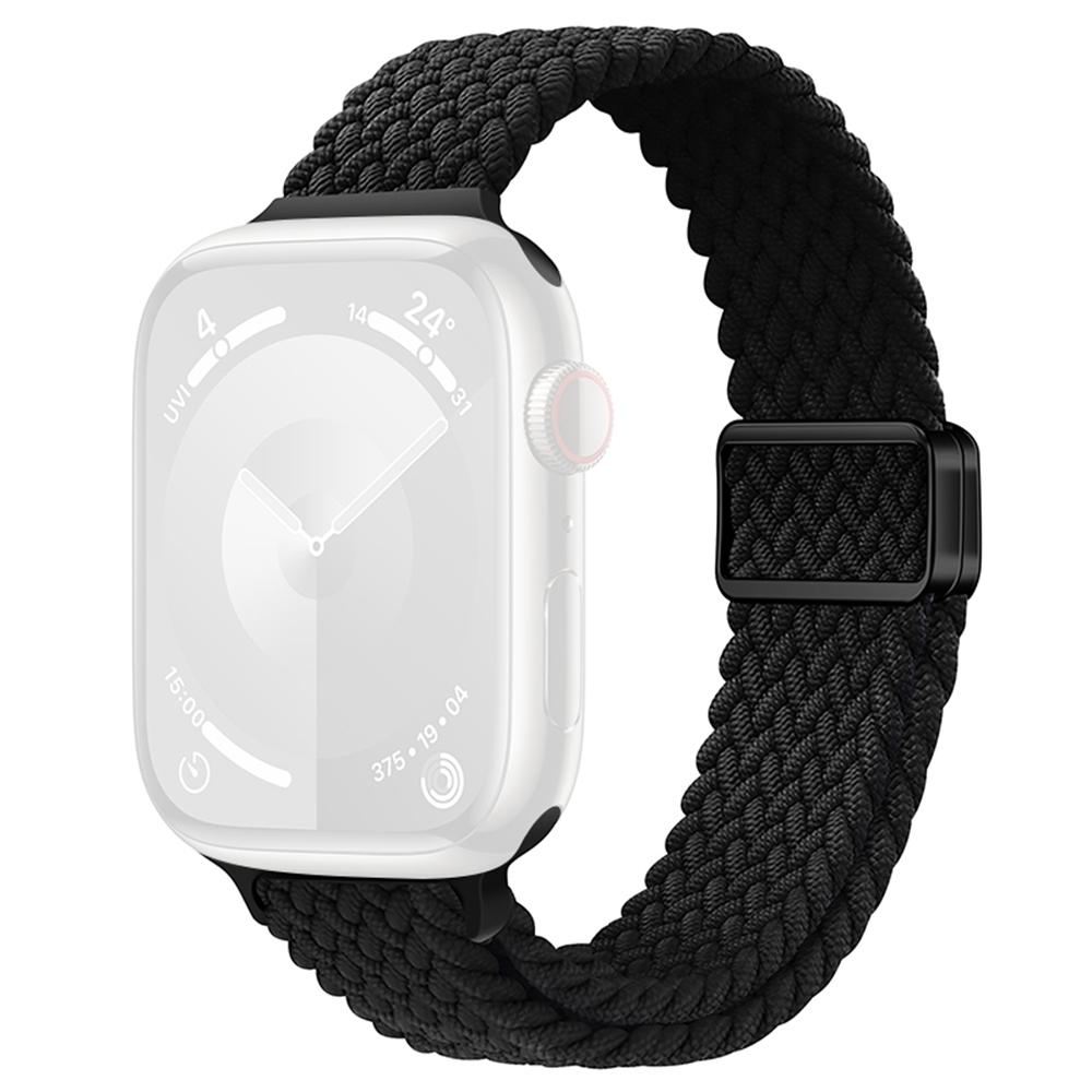 KALEBOL Braided Watch Strap For Apple Watch Series 10 Ultra 9 8 7 SE 6 5 4 3 2 1 46mm 49mm 45mm 44mm Magnetic Nylon Wristbands