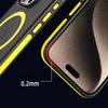 For iPhone 17 Pro Max For Magsafe Matte Bicolor Frame Phone Case For iPhone 17 16 12 13 14 15 Pro Max Protective Magnetic Cover