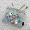 Gakken Staful Annas Embroidered Mesh F15088 Pouch, Rabbit,