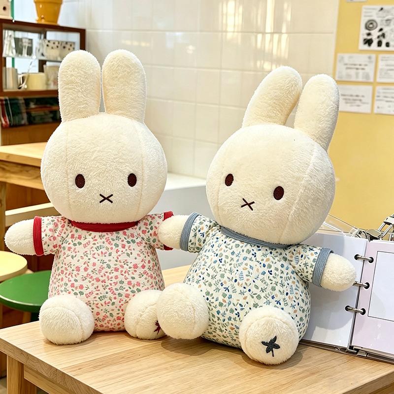 White Rabbit Doll Pajamas Miffy Rabbit Doll Cute Doll Birthday Gift Ornament Decoration