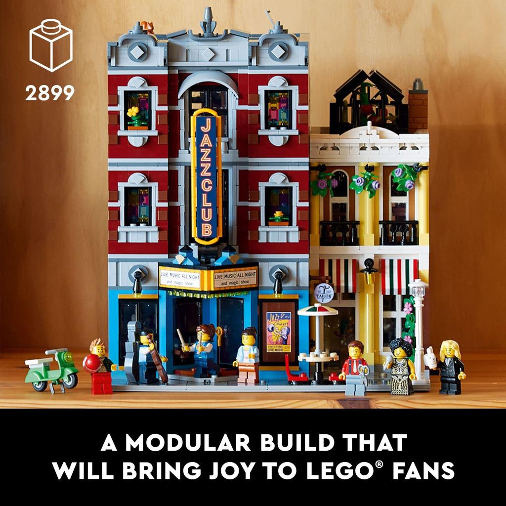 LEGO Icons Jazz Club 10312 Building Set for Adults and Teens Gift for Music Enthusiasts and Jazz Fans Includes 5 Detailed Rooms in a Music Venue and 8