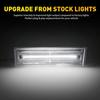 Clear Lens Front LED Side Marker Light White For Chevrolet K5 Blazer 1981-1991 T