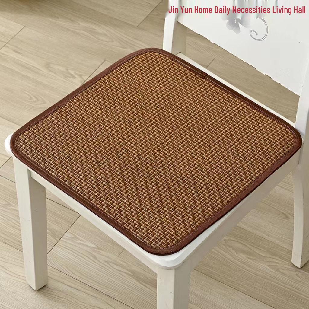 All-Season Rattan Chair Cushion - Cool and Breathable Pad for Home, Office, Car, or Restaurant