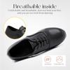 Men's Professional Lace-up Black Leather Latin Tango Ballroom Modern Dance Shoes