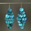 Shell Round Fringed Ear Hook Sweet, Fresh and Exaggerated Earrings Seaside Vacation Temperament Earrings Design Sense Niche