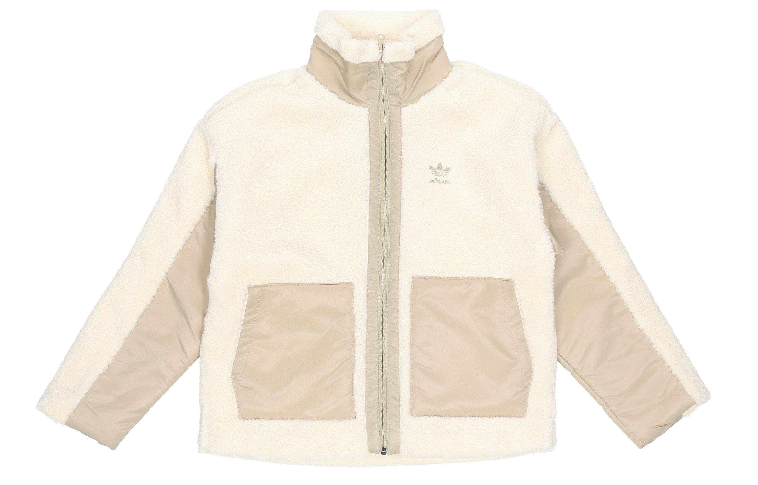 Adidas Originals Sherpa Jacket Women s Ecru HC6603 38
