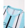 Men Letters Striped T Shirt Short Sleeve O-Neck TShirt Vintage Sport Casual Large Size T-Shirts Men’s
