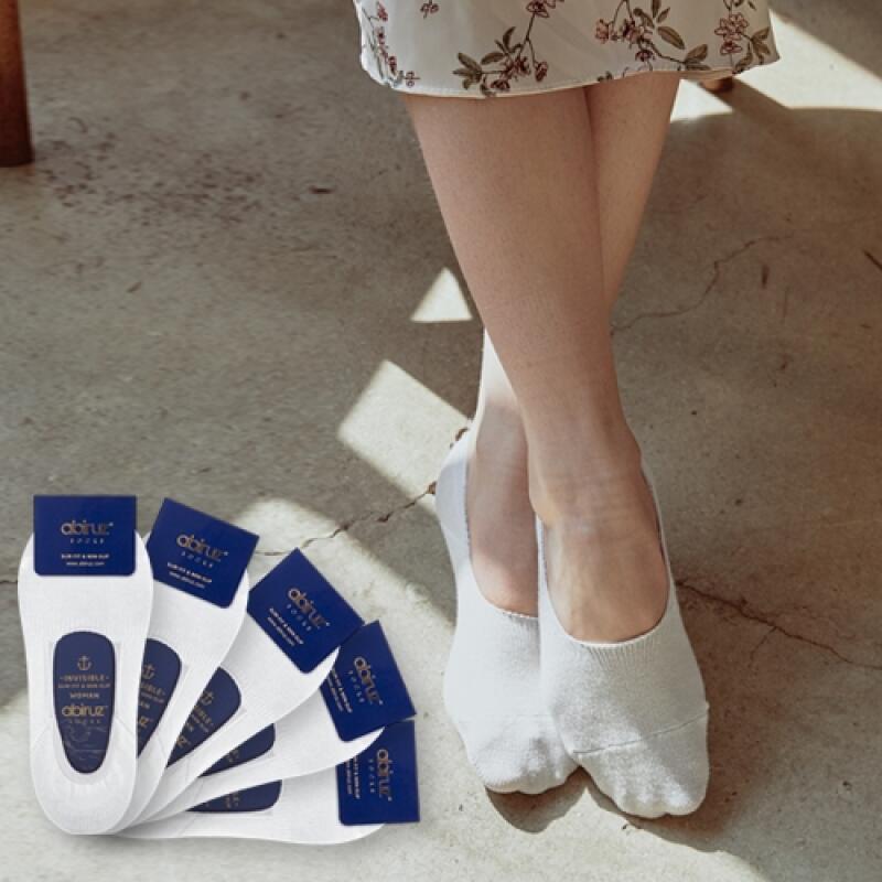 5-pack of white fake socks for men and women Women s 5-pack 220-250mm