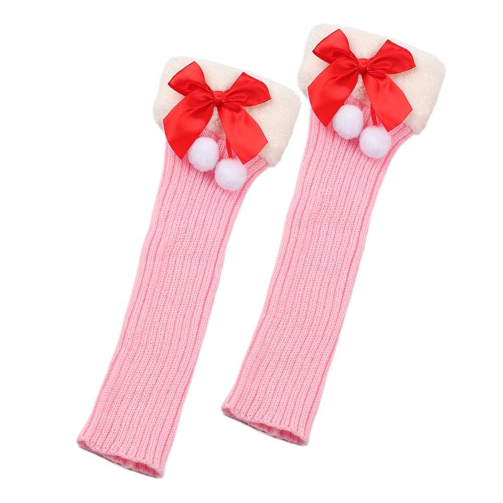 

Warm Knit Leg Warmers Breathable Boot Socks Fashion Foot Cover Socks Girls Lady рожевий