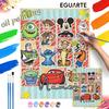 Disney Digital Oil Painting Mickey Mouse Woody Stitch Cars Art Handmade Diy Home Decorations