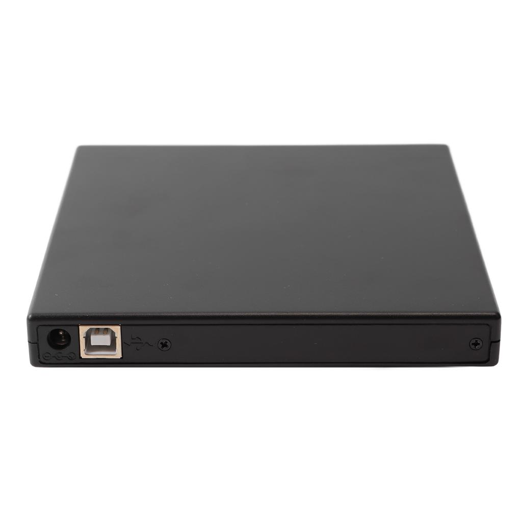 External CD RW Drive USB 2.0 Low Noise High Speed Plug and Play Light Compact DVD Burner for Laptop Desktop