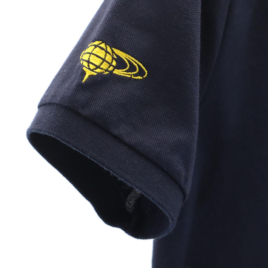 BEAMS GOLF Made In Japan Short Sleeve Polo Shirt M Navy Women Used