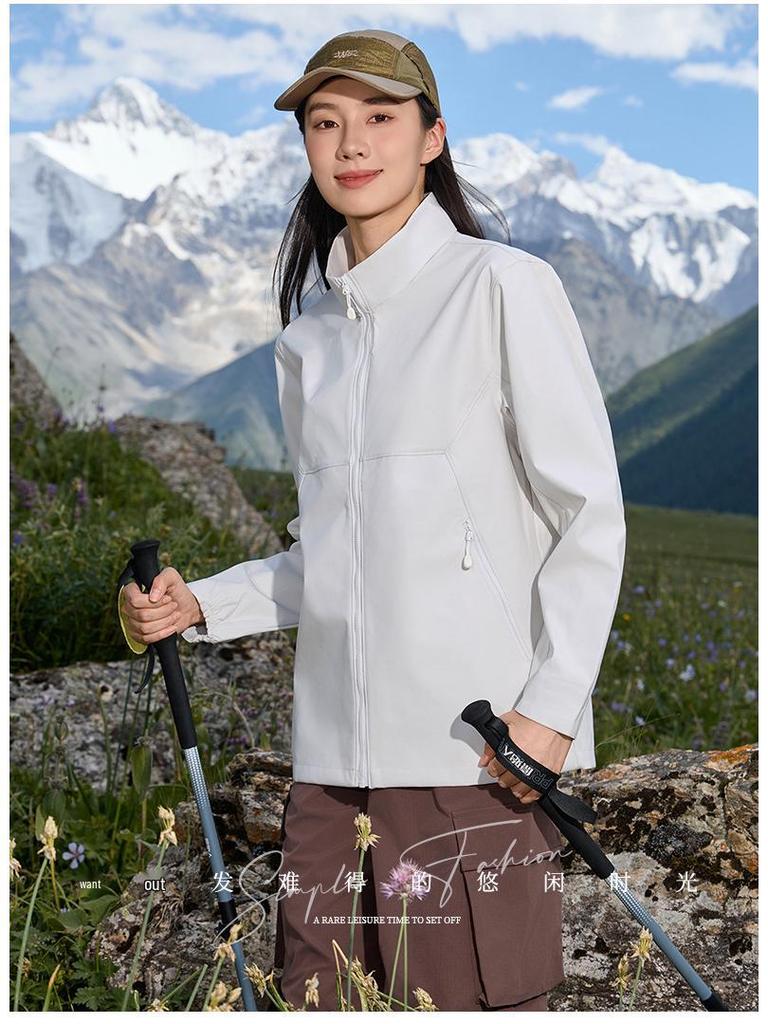 YKK Zipper Stand Collar Waterproof Windbreaker Jacket 6610 - Spring & Autumn Style