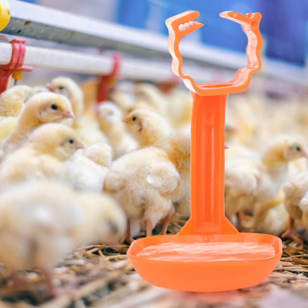 10Pcs Chicken Nipple Drinker Cups Waterer Hanging Cup Bent Arm Farm Supplies