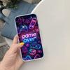 PP37 Game Over Soft Shell Transparent Phone Case for Motorola Moto G7 G8 G9 G84 G85 G73 G24 G15 Z2 Play Power Plus