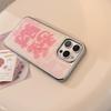 Pink Fortune Is Suitable for 16 Apple 17promax Mobile Phone Case Iphone14 Electroplated Epoxy Popular Fashion Protective Cover