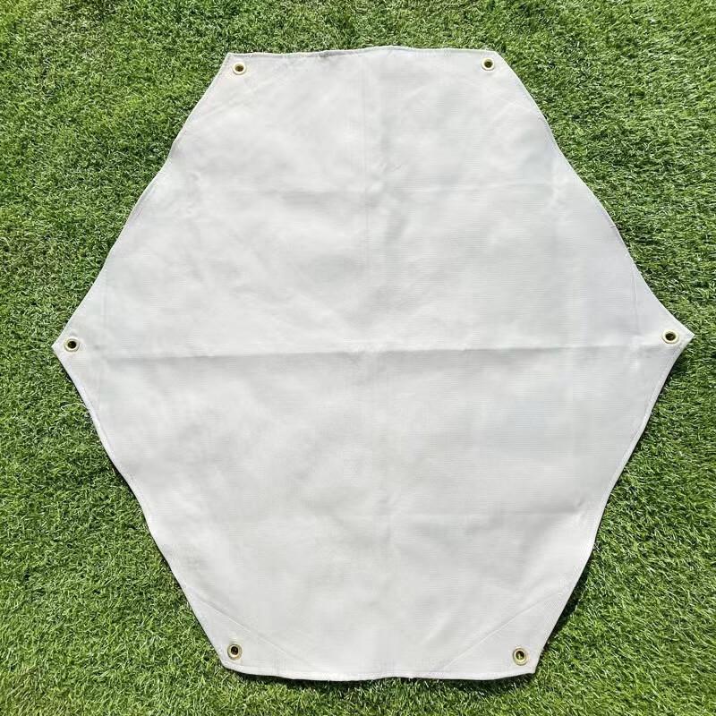 Hexagonal BBQ Fire Pit Mat 1m x 1m