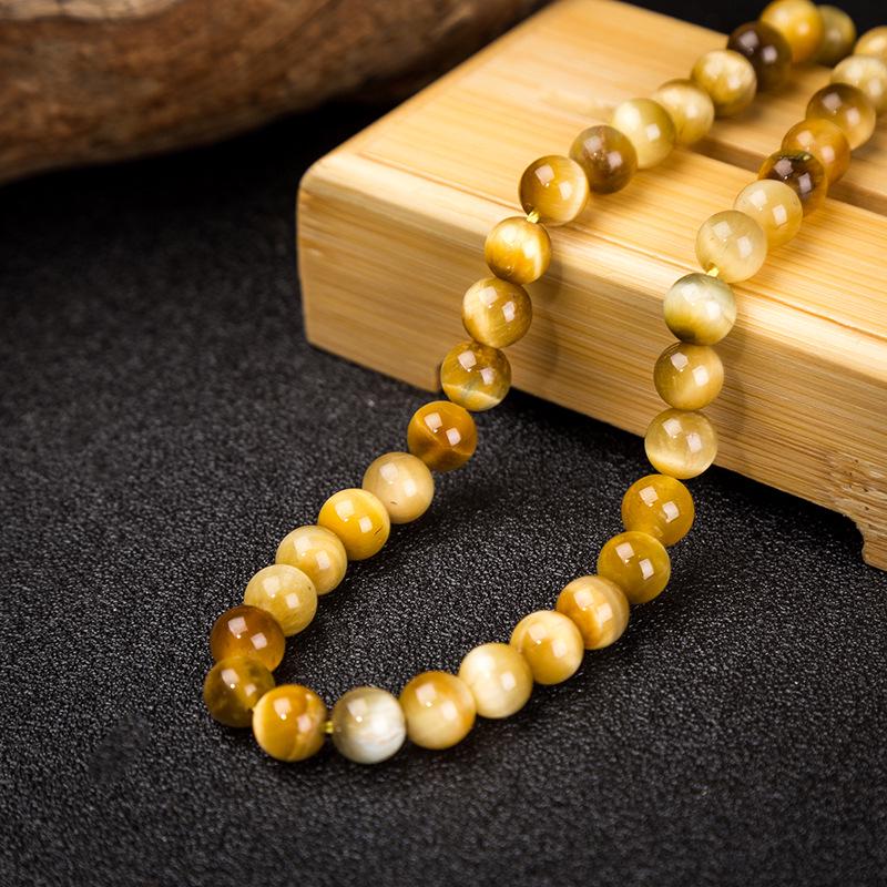 

Круглые бусины Золотой Тигровый Глаз класса А - Высококачественная натуральная нить 4mm ~95 beads