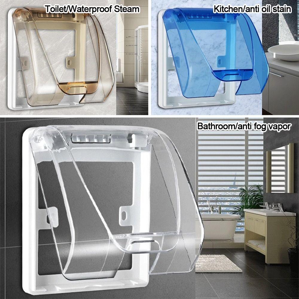 Plastic Schakelaar Beschermkap Wandmontage Bescherming Socket Spatwaterdichte Doos Badkamer