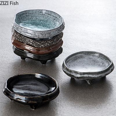 Creative Dining Plate Vintage Ceramic Snack Plate Japanese Restaurant Sushi Plate Dipped In Sauce Plate Home Kitchen Tableware