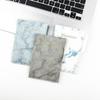 Marble Leather PU Passport Holder Wallet with Single Pocket Stitching