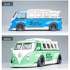 1/32 Scale T1 Bus Zinc Alloy Car Model, Simulated Sound and Light Children's Toys, Boys' Holiday Gift Car Model Ornaments