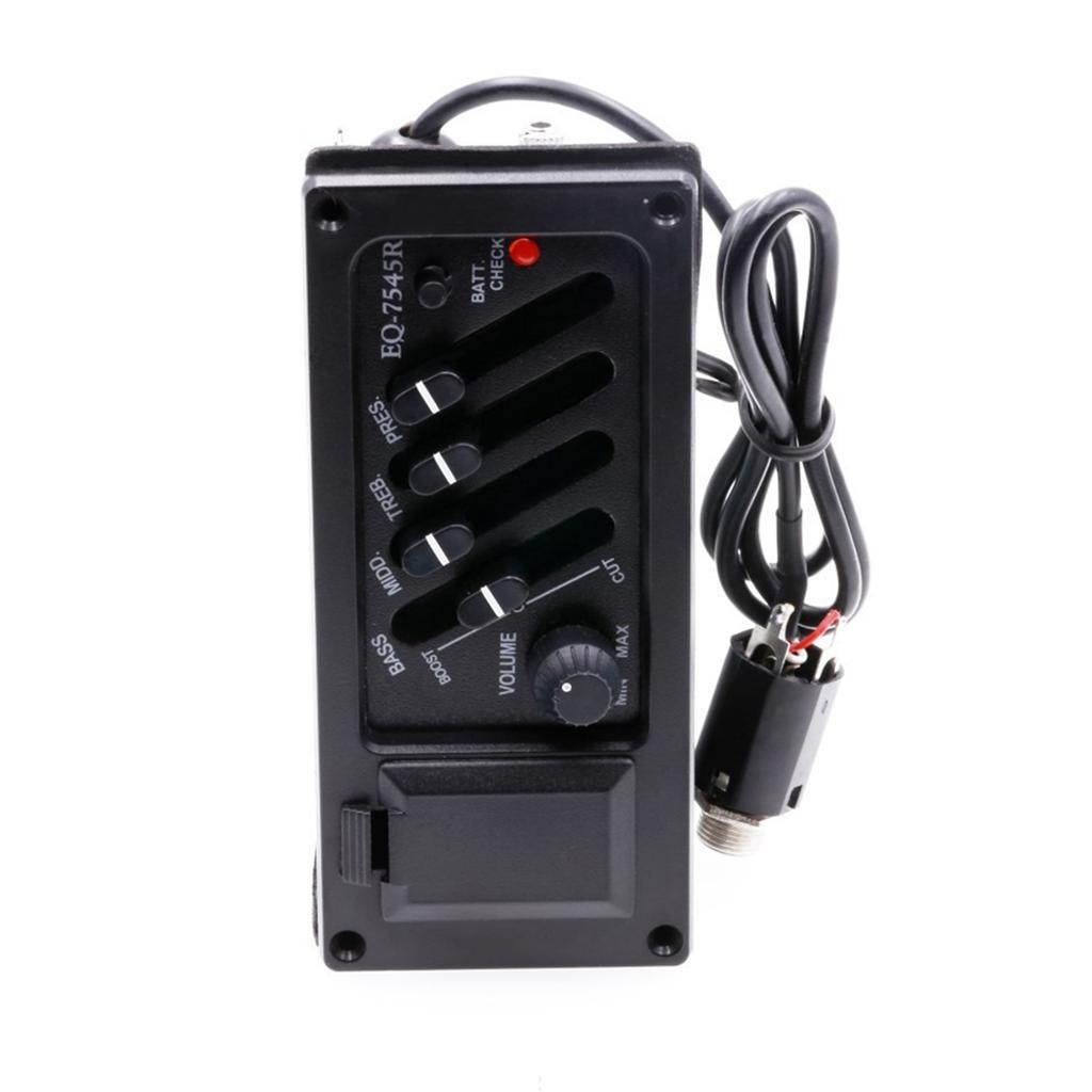 Gitar pickup EQ Classic tre akustisk elektrisk boks BASS MIDD TREB PRES Pickup 7545R