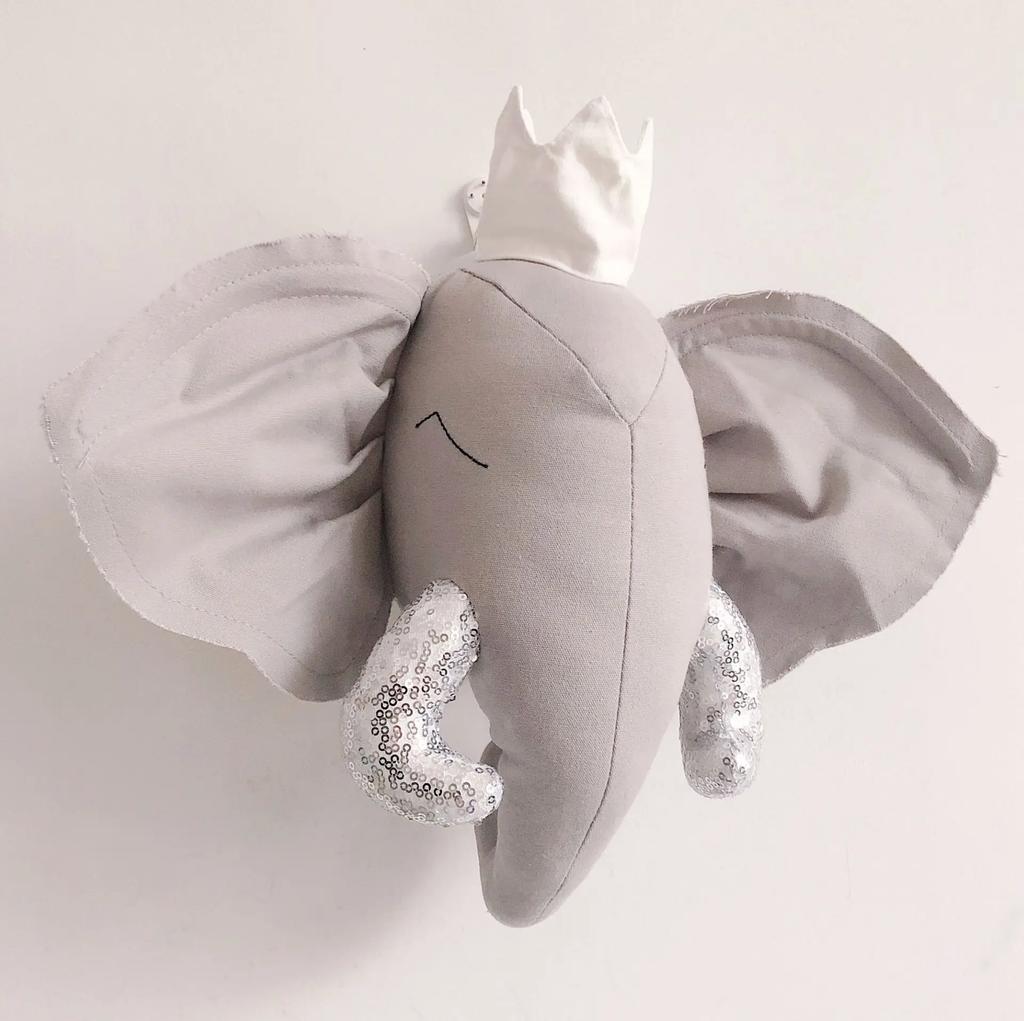 Ins Animals Unicorn Deer Head Toys Wall Hanging Mounts Decor 3D Head Wall Hanging Ornaments Art Kids Room Wall Decoration Toys
