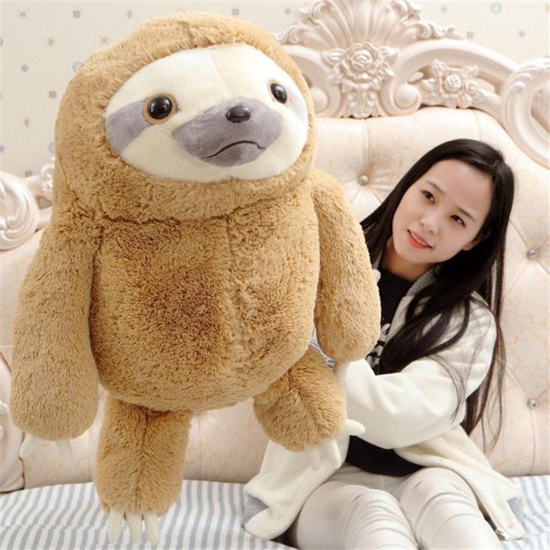 Adorable New Cute Giant Sloth Stuffed Plush Animal Doll Soft Toy Cushion Gift For All Ages