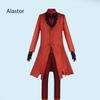 Radio Demon Cosplay Costume, Red Jacket, Shirt, Pants, Gloves, Tie, Uniform For Halloween Alastor, Anime