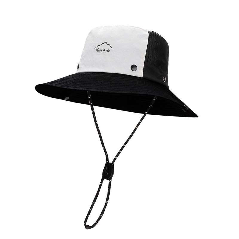 New summer breathable bucket hat quick-drying waterproof large brim sun hat outdoor sports mountaineering sun protection hat women