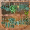 Vintage Bohemian Carved Earrings for Women, Creative Fashion Exaggerated Hypoallergenic Ear Jewelry