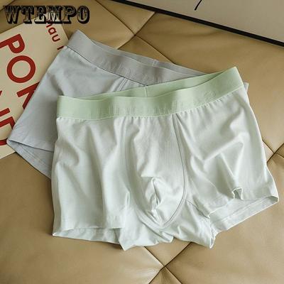Herren Unterwäsche Flache Ecken Hose Herren Atmungsaktive Vier Ecken Bund Herren Bequeme Jugend Shorts Unterhosen Boxer Brief