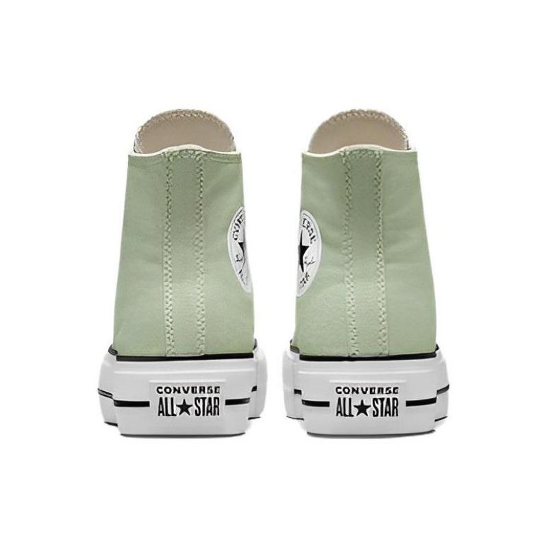 Converse Chuck Taylor All Star Lift Platform Canvas Women Lace-Up High Canvas Shoes Green White A03541C