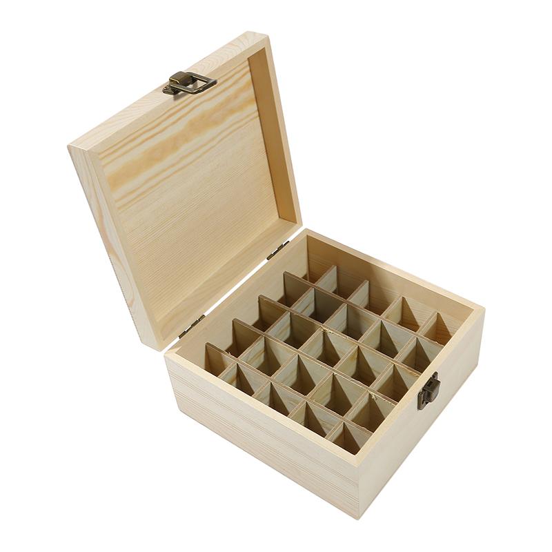 Ätherisches Öl Holz Aufbewahrungsbox 12/25 Slots Carry Organizer Ätherisches Öl Flaschen Aromatherapie Container Aufbewahrungsbox Fall