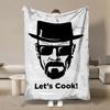 8 Size Breaking-Bad TV Show Series Flannel Blanket Home Sofa Lunch Break Blankets Children Student Blankets Nap Cover Kid Gift
