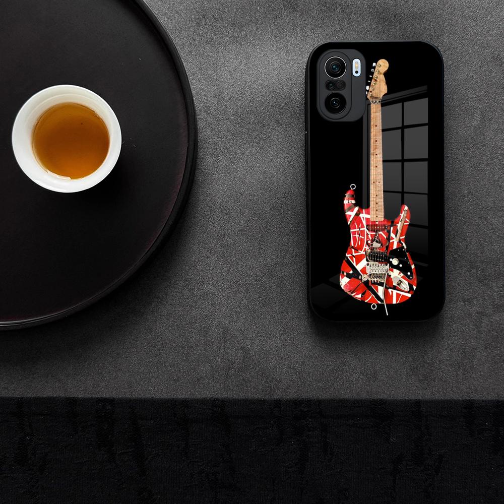 Eddie Van Halen Graphic Guitar Phone Case Tempered Glass For Xiaomi 15 14 12 Lite Pro 13 11t Lite POCO M6 M5 X6 NFC F5 F6 Pro Co