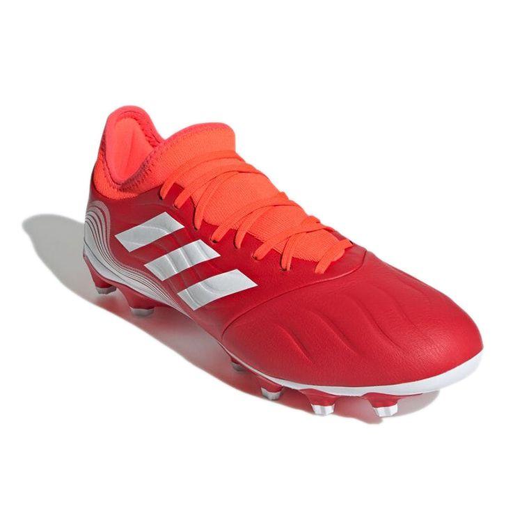 Adidas Copa Sense.3 Round Toe Lace-Up MG (Rubber Short Studs) Durable Soccer Shoes Men Soccer Shoes Red FY6190